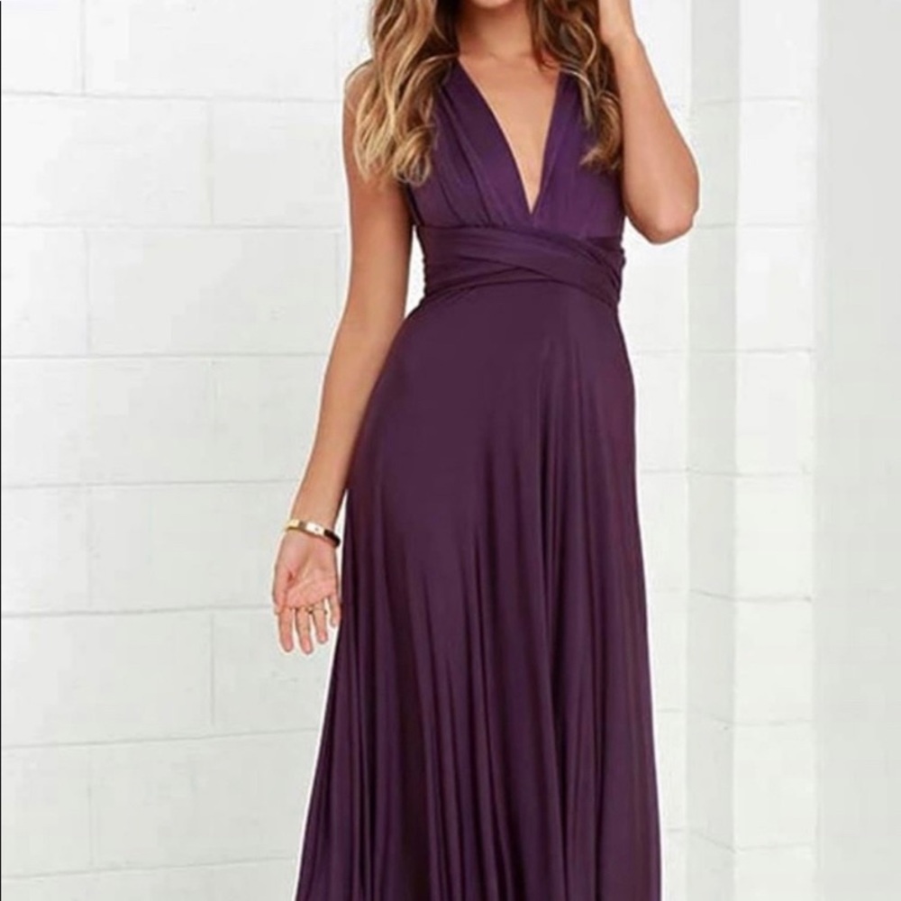 Lulu’s Purple Convertible Dress - Small
